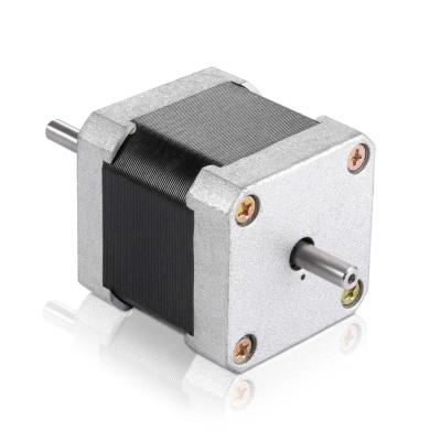 China New Products 1.2A 48mm High Torque CNC Machine Double Spindle Stepper Motor NEMA 17 Stepper Motor 12v Shaft for sale