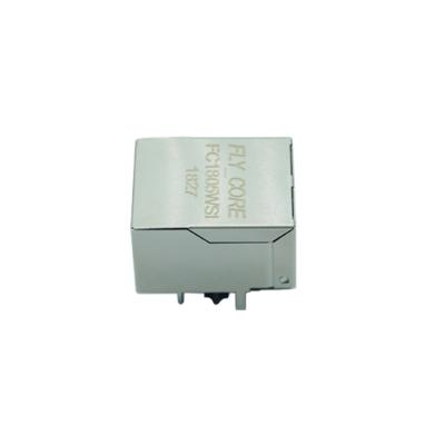 China RJ45 Network Connector RJ45 Connector FC1805WSI Industrial Grade RJ45 Connector Network Interface With Light Transformer Filter HR911105A for sale