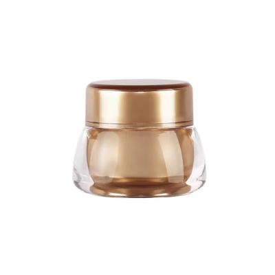 China New luxury cosmetic empty cosmetic eye cream jar for sample 5ml silver gold nail gel acrylic fancy jars for sale