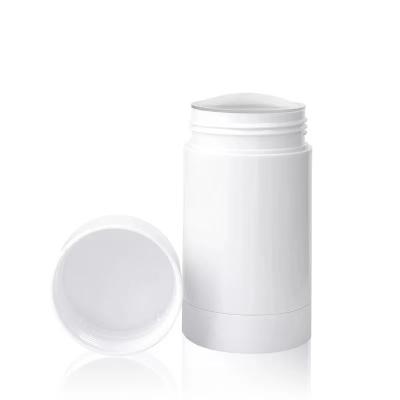 China 15g Cosmetic 30g 50g 65g 75g PP AS Tube Plastic White Black Empty Rotated Solid Bottle Twist Deodorant Container Sunscreen Stick Bottle for sale