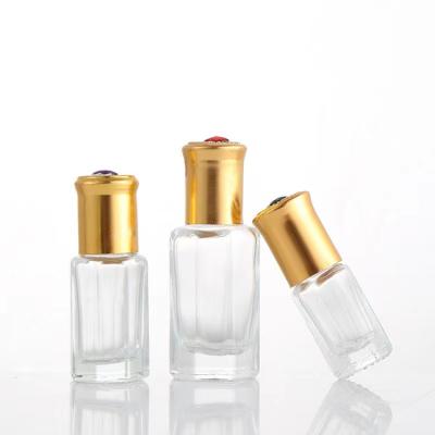 China 3ml 6ml Octagon Cosmetic Unique Refillable Cosmetic Roll On Bottle For Perfume Essential Oil Glass Bottles 9ml 12ml for sale