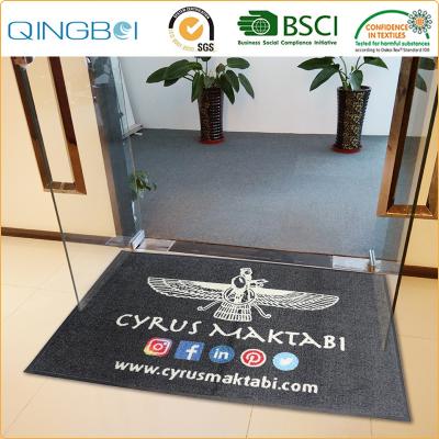 China Manufacturer 2017 Adhesive-protector from China Customized Nylon Rubber Logo Mat for sale