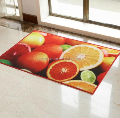 China Digital Printed Fruit Kitchen Anti-Slip Mat for sale