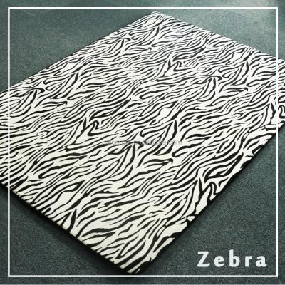 China 2017 new design zebra print anti-slip area rugs for living room for sale