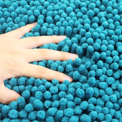 China China Supplier Good Quality Adhesive-Protective Microfiber Chenille Anti Slip Bath Mat for sale