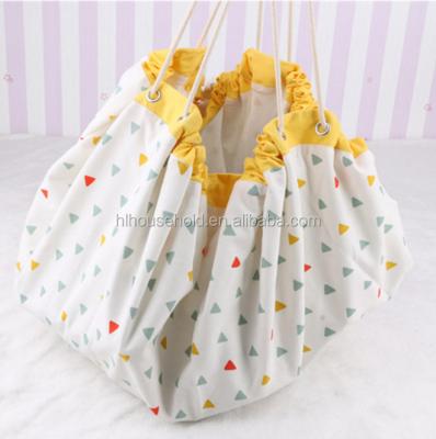 China New Viable Portable Kids Toy Storage Bag Play Mat Toy Organizer for sale