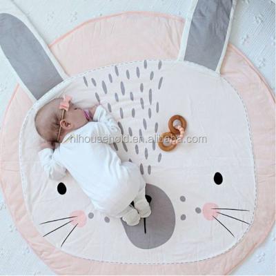 China Educational Baby Toy Newborn Kids Floor Mats Cotton Crawling Covering Padded Mat Round Carpet Play Rug Kids Room Decoration for sale