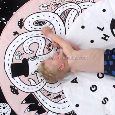 China Toy Cotton Soft Octopus PrintingBaby Play Gym Mat Non Toxic Kids Carpet Educational Play Mat for sale