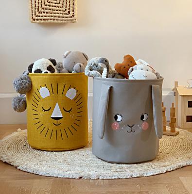 China New Arrival Sustainable Kids Storage Bin Basket Laundry Animal Shape Eco Friendly for sale