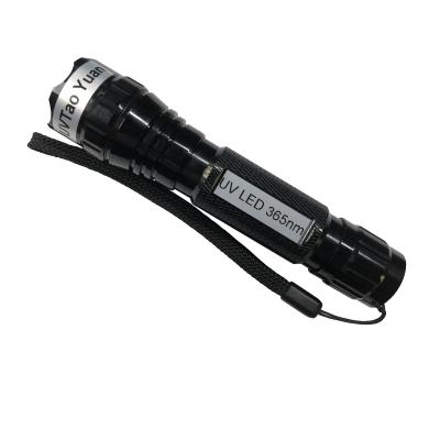 China High Power LED UV Flashlight 365nm 3W Detection And Ignition for sale