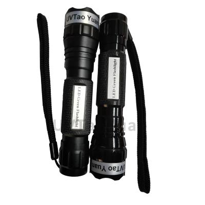 China Portable Cheap LED Flashlight 520-530nm Green Torch Detection And Ignition for sale