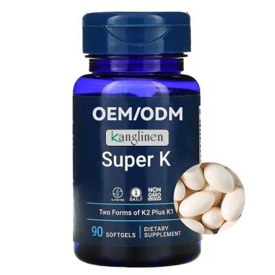 China OEM Adult Hot-selling Vitamin K2 Softgels Capsules For Bone Health for sale