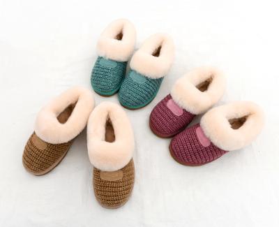 China Winter Outdoor and Indoor Women's Casual Flats Anti-slippery Shoes Knitting Slippers Flat Ladies Slippers Shoes for sale