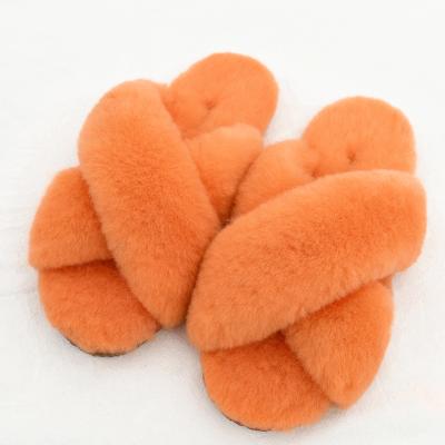 China Fashion Trend Fashion Fur Slippers Women Home Slippers Sheepskin for sale