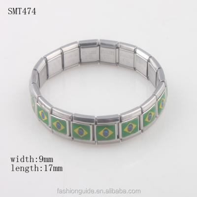 China Wholesale CLASSIC Stainless Steel National Flag Bracelet for sale