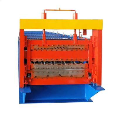 China Building Material Stores Triple Layer 3 Layer Sheet Metal Roof Profile Roll Forming Machine for sale