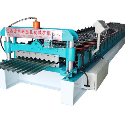 China Building Material Shops Curly Curving Corrugated Iron Metal Roofing Sheet Rolling Machine for sale