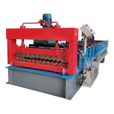 China Building Material Shops Customized Profile Color Steel Corrugated Roof Tile Roll Forming Making Machinery for sale