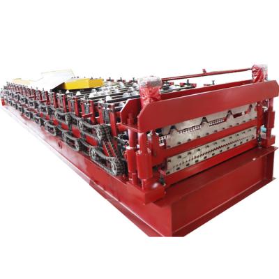 China Building material shops double layer corrugated ibr tile making machinery for sale