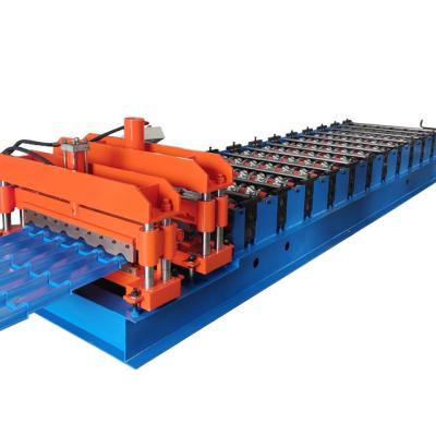 China Building Material Shops Glazed Roofing Tile Roof Sheet Roll Forming Machine Glazing Machine For Tile for sale