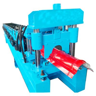 China Building Material Stores Metal Roof Tile Aluminum Galvanized Ridge Tile Roll Forming Machine for sale