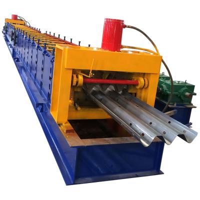 China Building Material Shops Highway Guardrail Machine Road Guard Bar Plate Roll Forming Machine for sale