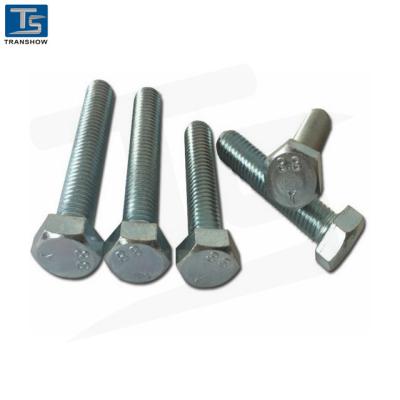 China DIN933 Carbon Steel Grade 8.8 Carbon Steel Galvanized Hex Bolt for sale