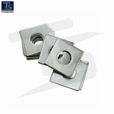 China DIN436 Stainless Steel Steel / 201 / 304 / 316 / 410 / 420 Stainless Steel Square Washer M10*3 for sale