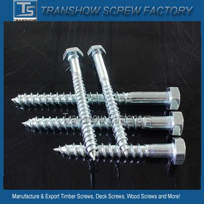 China Carbon Steel ASME B18.2.1 Hex Lag Screw for sale