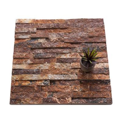 China Factory supply natural marble slate stone culture exterior wall panel for sale