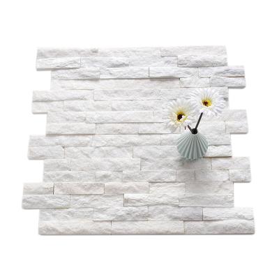 China Factory direct sales pure white quartz stone exterior wall brick slate for sale