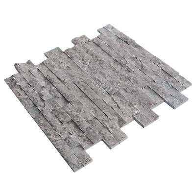 China Stable And Durable Simplicity Sturdy Grey Wall Marble Brick Tiles for sale