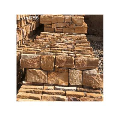 China Factory Wholesale Cheap Table Tile Soft Slate Stone Multicolored Sandstone Side Stick for sale