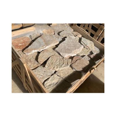 China The Hottest Selling Flamed Brushed Cultural Stone Irregular Wall Brick for sale