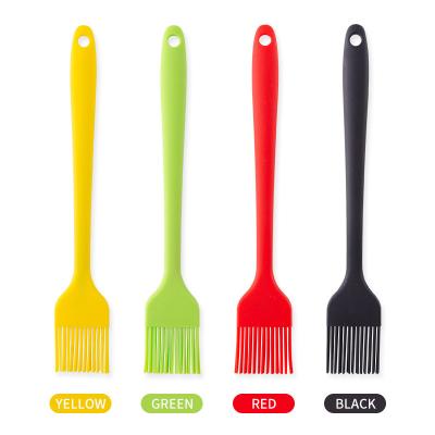 China Disposable Silicone Brush Baking and Pastry Tools Non Stick Translucent Silicone Grill Brush for sale