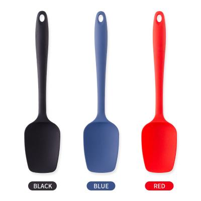 China High Temperature Resistant Non-Stick Stocked Silicone Scraper Pan Scraper Stirring Scraper Cream Cake Utensils Kitchen Bakeware for sale