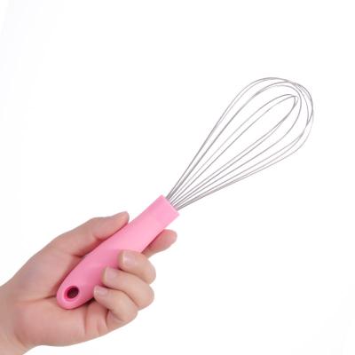 China Viable High Quality PP Handle Stainless Steel Egg Beater, New Style Wire Balloon Egg Beater for sale