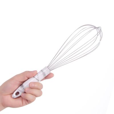 China Viable Hand Tools Silicone Egg Beater PP Silicone Handle Egg Mixer Plastic Semi-automatic Kitchen Utensils for sale