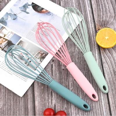 China Viable Wholesale Silicone Coated Food Grade Egg Beater Home Kitchen Tools Baking Tools Egg Beater for sale