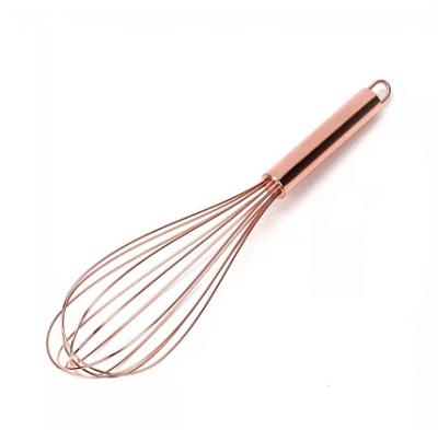 China Viable Luxury Kitchen Instruments Rose Gold For Cooking Egg Beater Kitchen Cake Instrument Egg Beater for sale