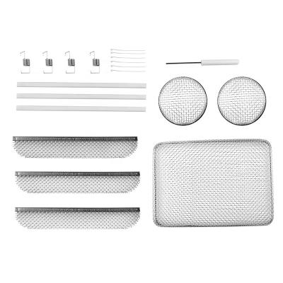 China H10234 6-Pack Stainless Steel Flight Insect Screen For Water Heater Vent Cover Protects RV Stainless Steel Insect Mesh With Tools for sale