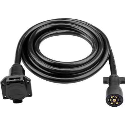 China Trailer Parts H10254 7-Way 12 Ft 7 Pin Connector Plug Plug for RV Trailer Truck or Van Heavy Duty and Weatherproof for sale