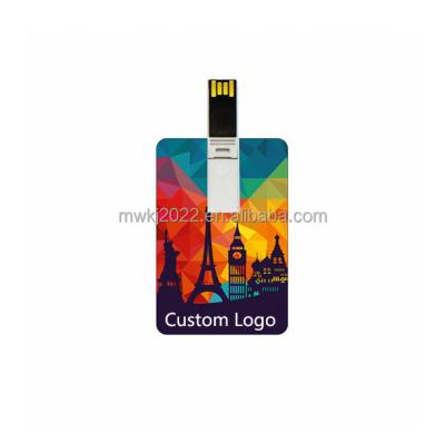 China Flash Promotion Gifts 2GB 8GB 16GB 32GB Wafer Music Industry Card USB Drive Credit Card With Logo Print Colorful for sale