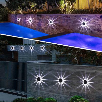 China ABS OutdoorDecorative Step Fence Porch Walkway Pathway Garden Lighting Remote Control Solar Deck Lights for sale