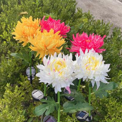 China LANDSCAPE Chrysanthemum Outdoor Solar Powered Decorative Lamp Yard Passage Lawn Waterproof Led Solar Lamp for sale