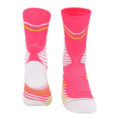 China Hot sale QUICK DRY pure cotton monochrome male and female general basketball sports socks factory direct sale for sale