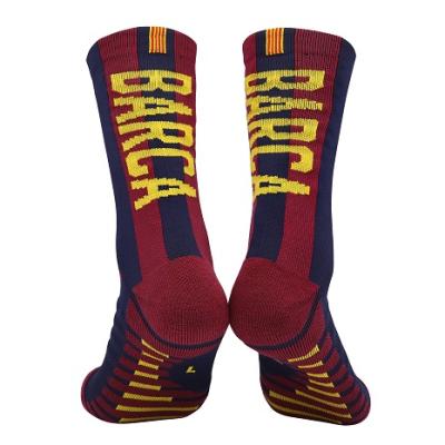 China Breathable Warm Antibacterial Adult Soccer Socks Training Grip Socks Nylon Football for sale