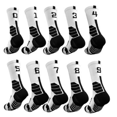 China Wholesale Breathable High Quality Digital Socks Team Socks Pure Cotton Mid Tube Basketball Socks Sports Socks for sale