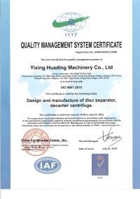 ISO - YIXING HUADING MACHINERY CO.,LTD.