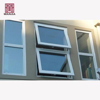 China Folding Screen Wanjia Customized Bedroom Glass Top Single Hung Window Aluminum Alloy Top Hung Awning Window for sale